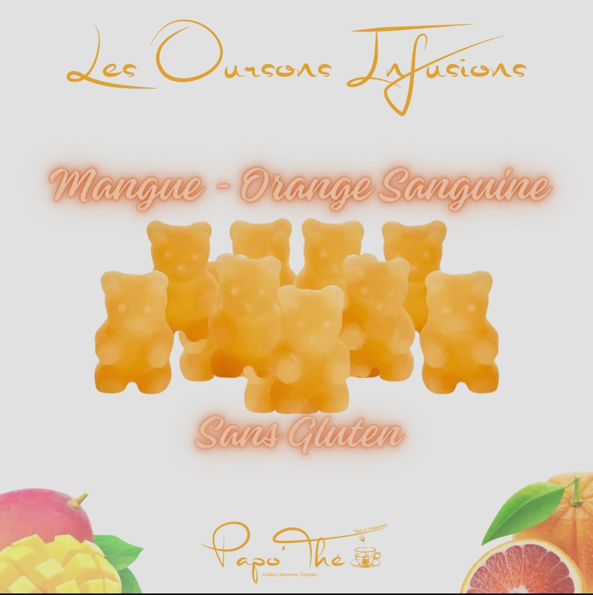 Bonbons mangue orange sanguine x10 🥭🍊