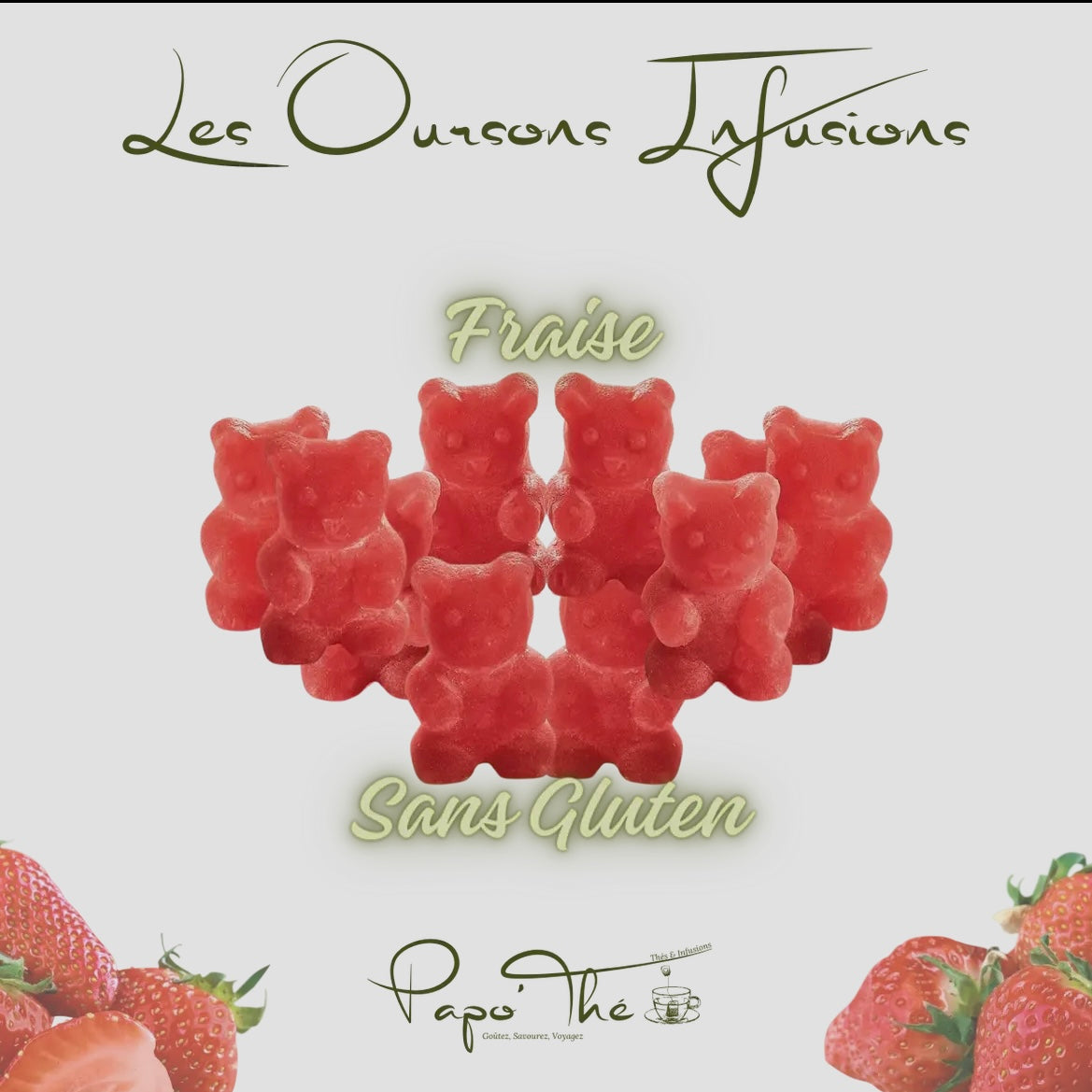 Bonbons fraise x10 🍓